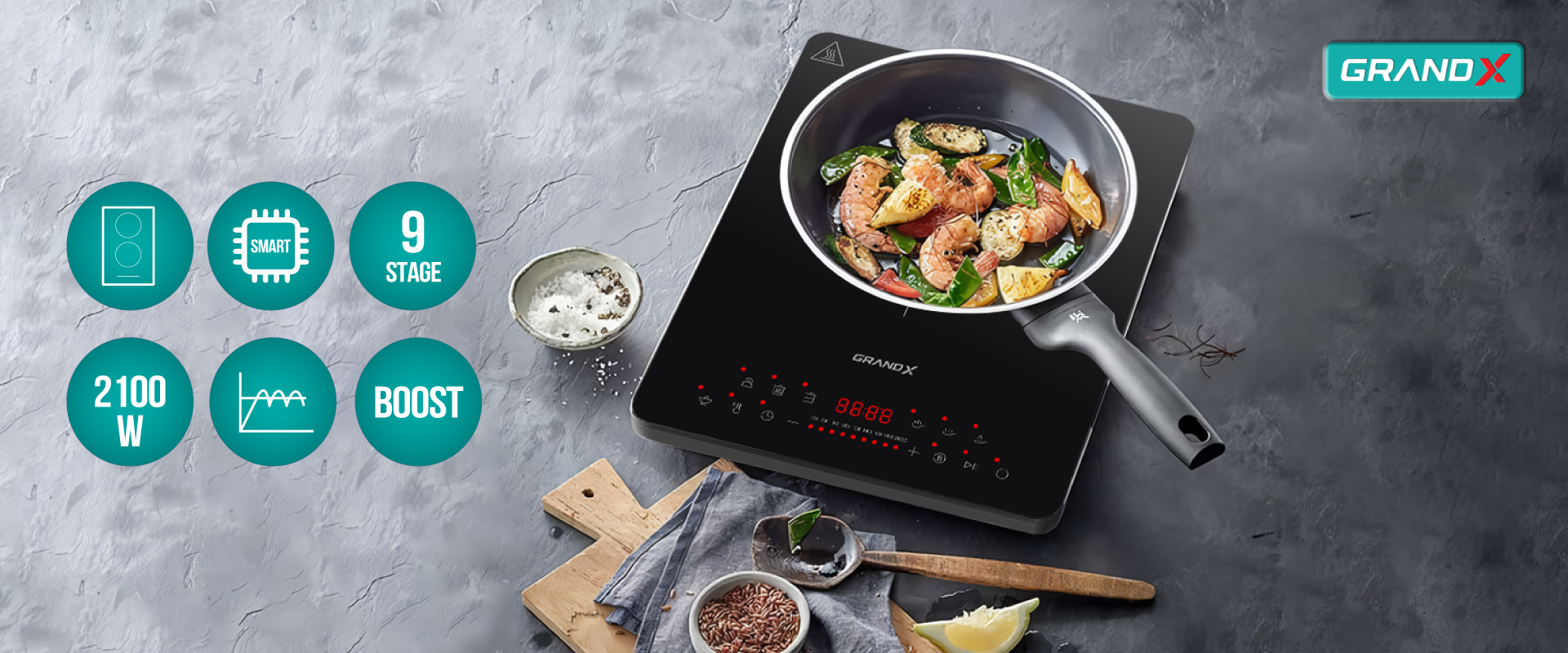 Đánh giá Bếp từ đơn GrandX GX IH168
