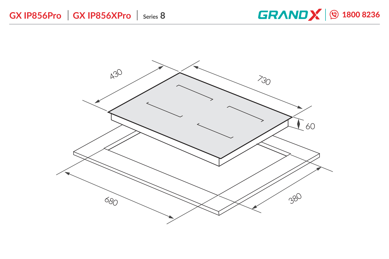 Bếp từ GrandX GX GX IP856XPro / GX IP856XPro – hình 3