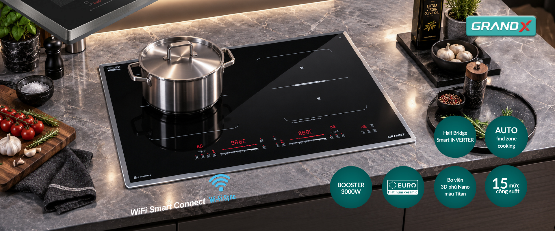 Đánh giá Bếp từ GrandX GX IH796Titan