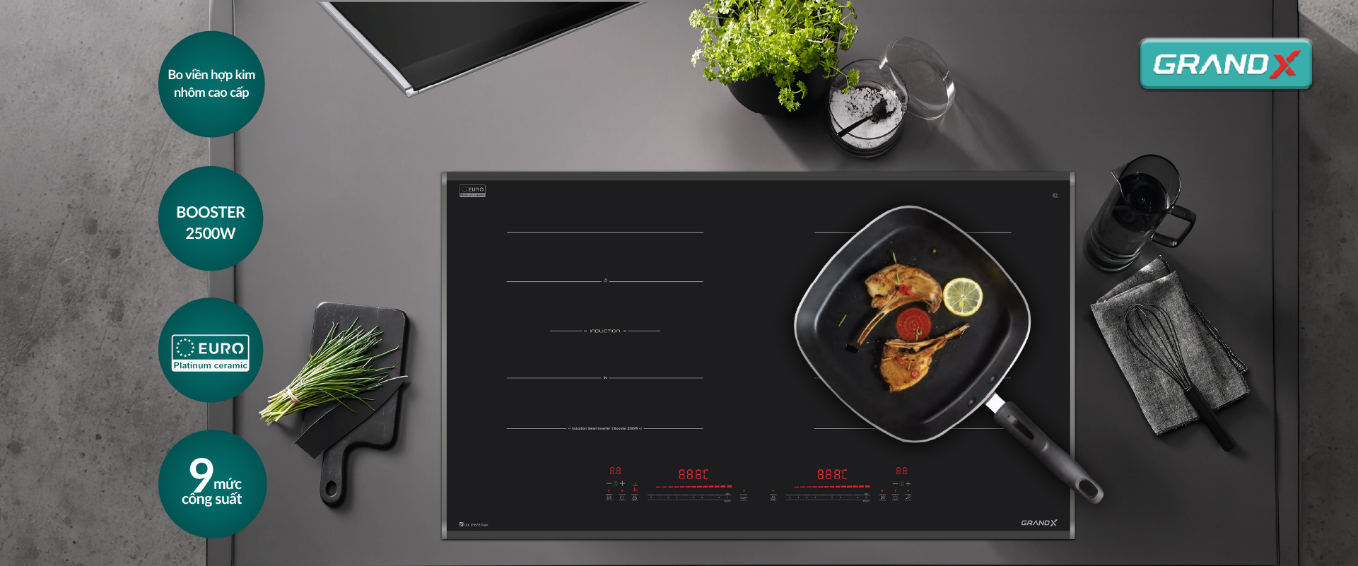 Đánh giá Bếp từ GrandX GX IP678Titan