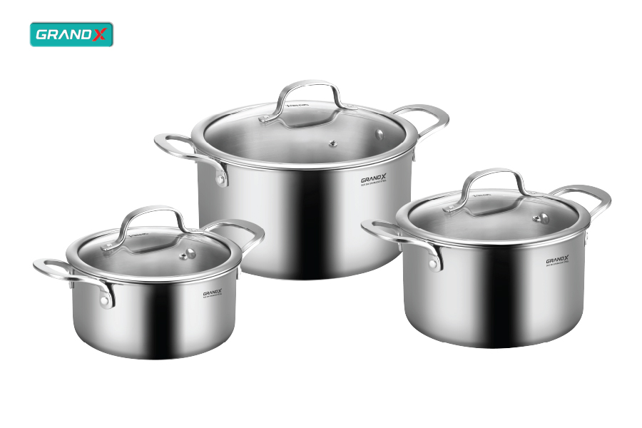 Đánh giá Bộ nồi cao cấp GrandX GX802 elano