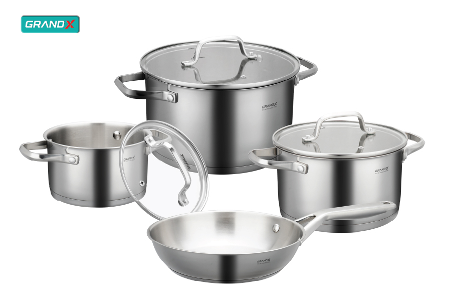 Bộ nồi chảo cao cấp GrandX GX605 noble ảnh 2