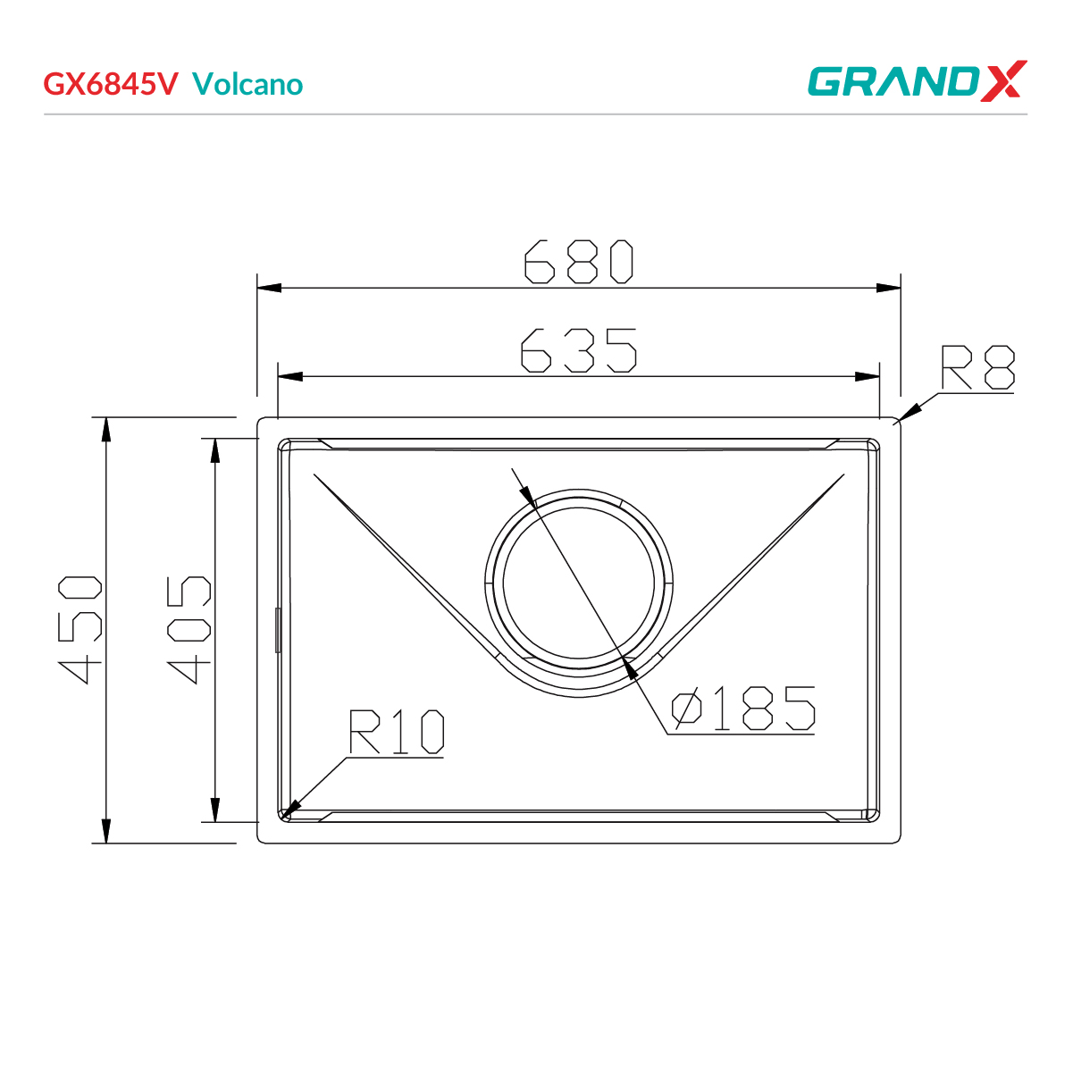 Đánh giá Chậu rửa bát GrandX GX6845V volcano