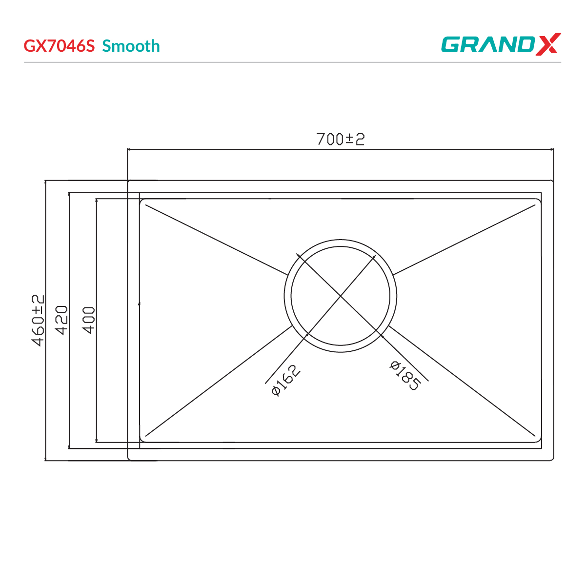 Đánh giá Chậu rửa bát GrandX GX7046S smooth