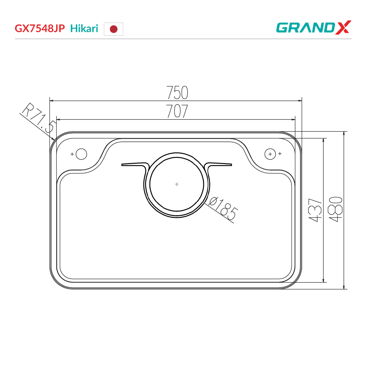 Đánh giá Chậu rửa bát GrandX GX7548JP hikari