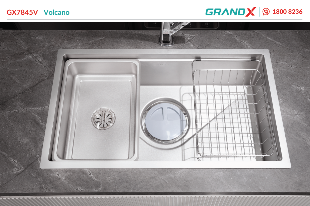 Chậu rửa bát GrandX GX7845V volcano – hình 3