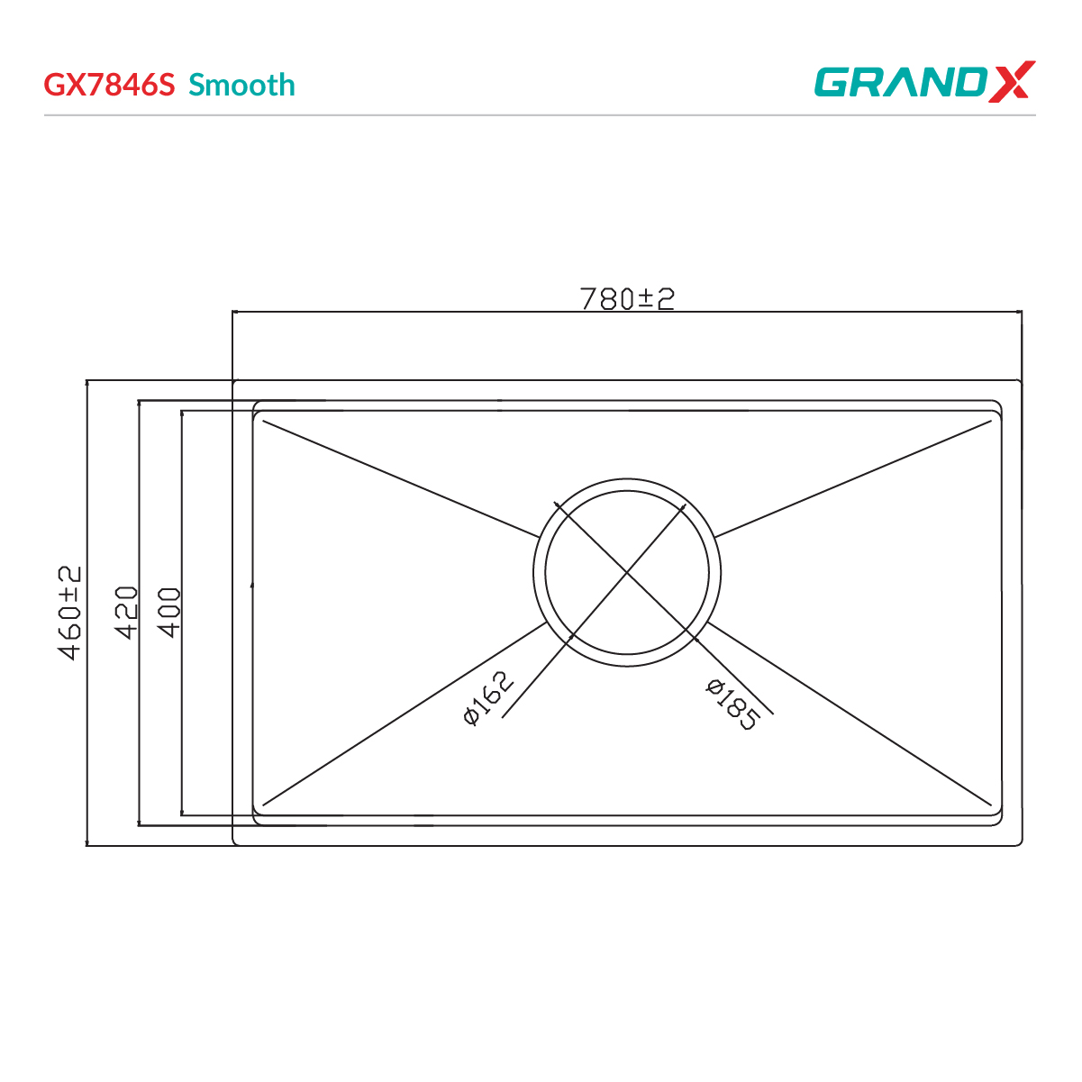 Đánh giá Chậu rửa bát GrandX GX7846S smooth