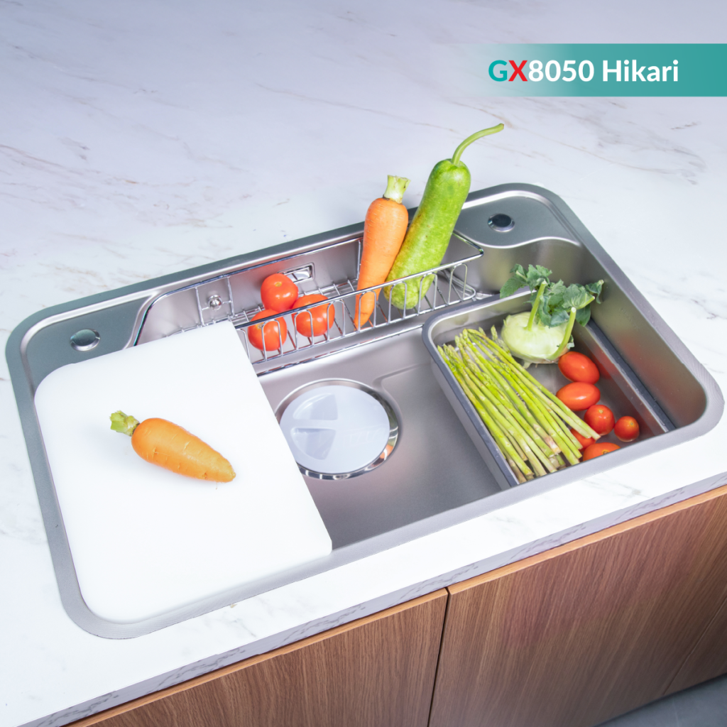 Chậu rửa bát GrandX GX8050JP hikari – hình 3