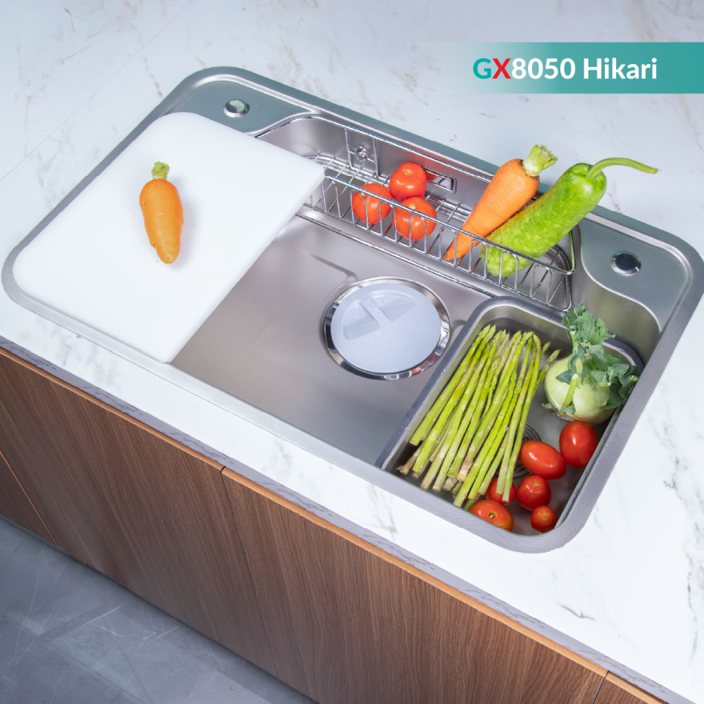 Chậu rửa bát GrandX GX8050JP hikari – hình 4