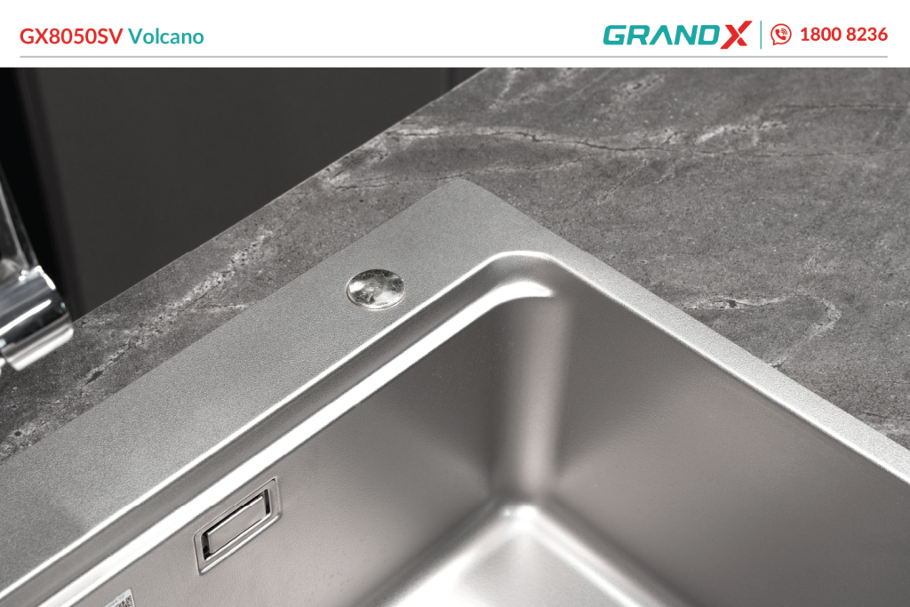 Chậu rửa bát GrandX GX8050SV volcano – hình 4