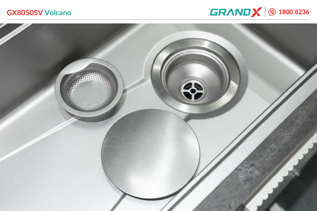 Chậu rửa bát GrandX GX8050SV volcano ảnh 7