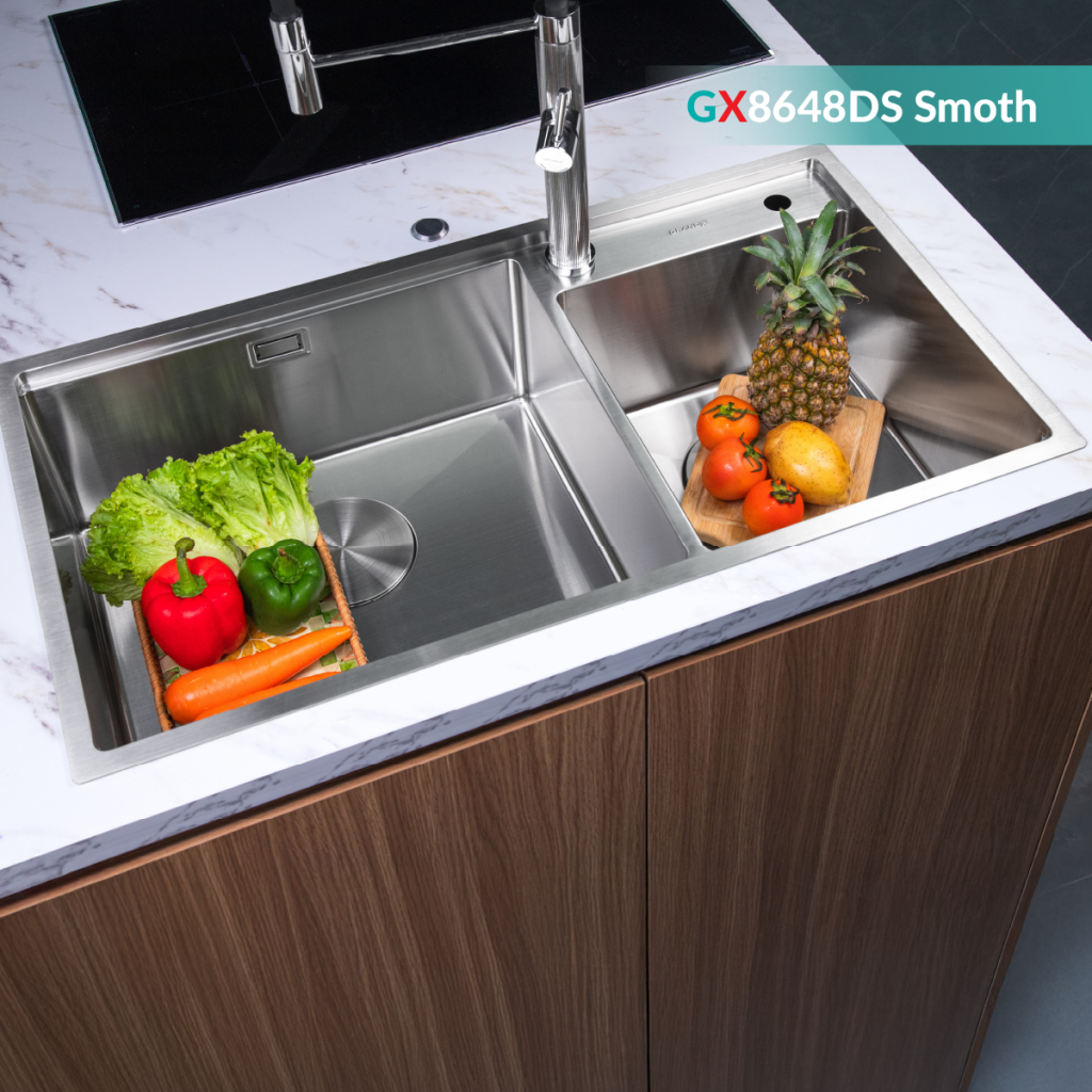 Đánh giá Chậu rửa bát GrandX GX8648DS smooth