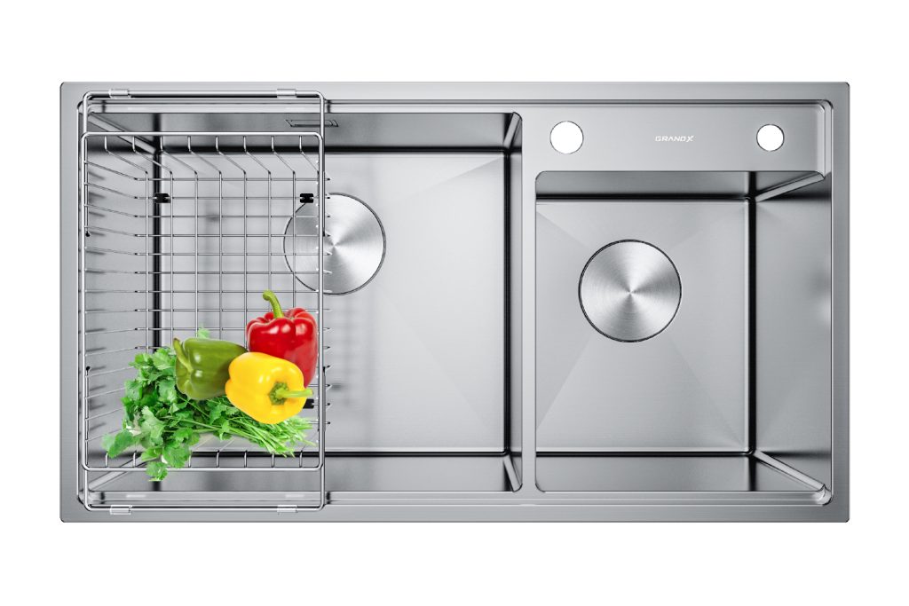 Chậu rửa bát GrandX GX8648DS smooth