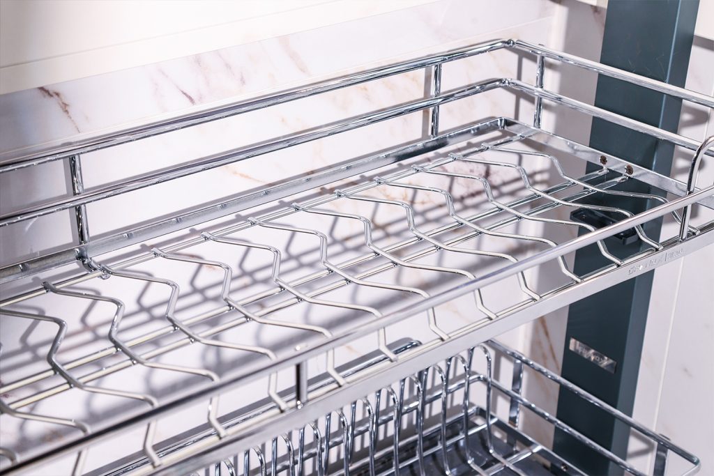 Giá bát đĩa nâng hạ điện thông minh nan Oval GrandX XL.80EM1 ảnh 3