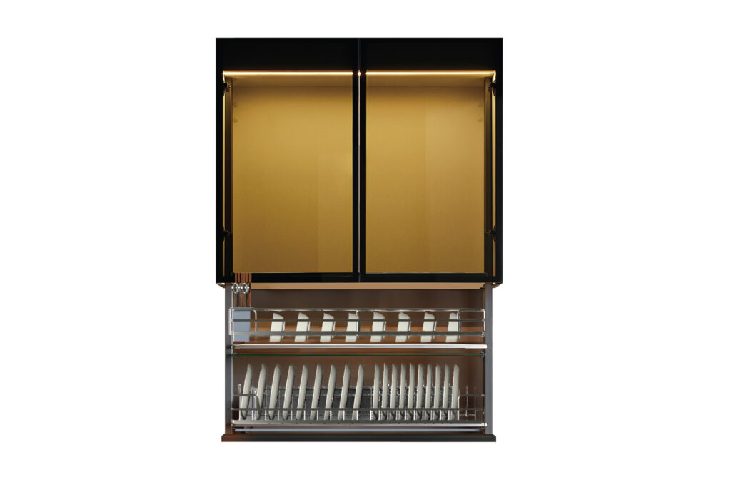 Giá bát đĩa nâng hạ điện thông minh nan Oval GrandX XL.80EM1