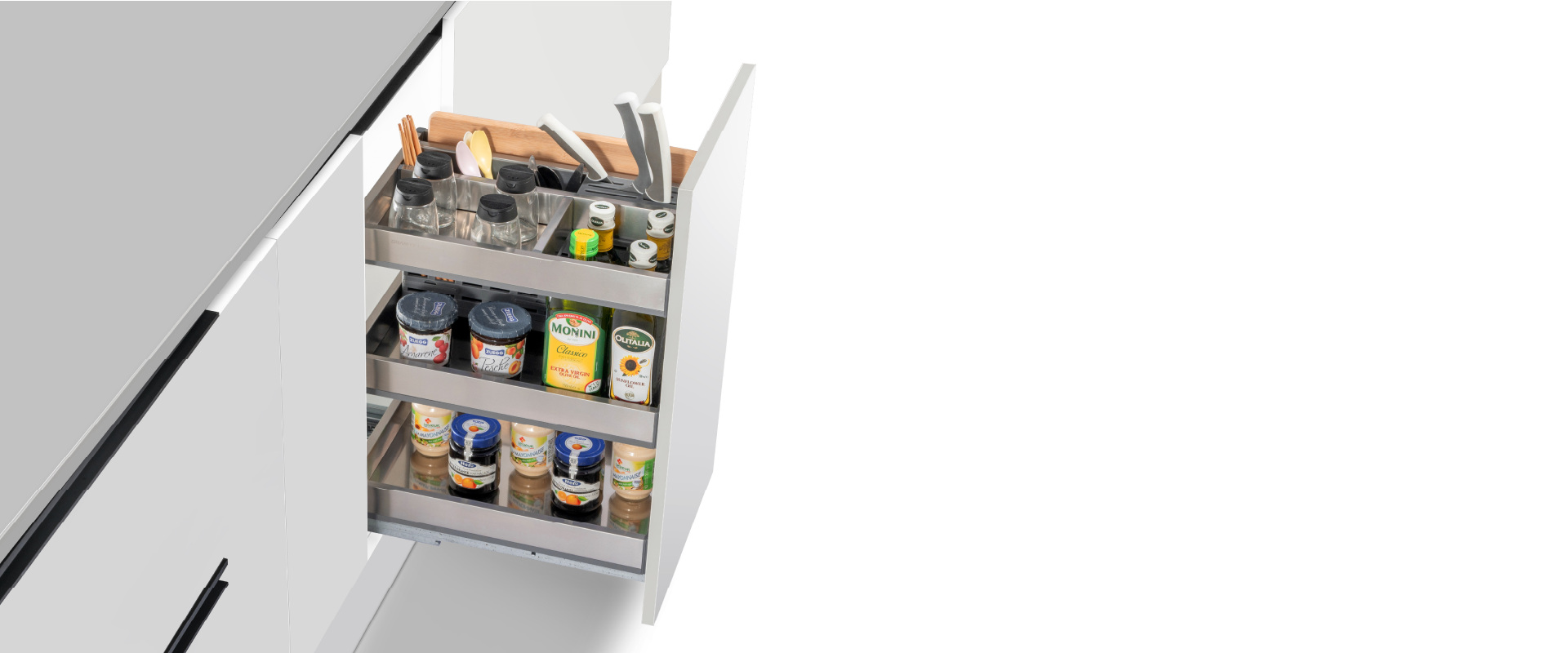 Gía đựng chai lọ, gia vị, dao thớt GrandX XK.B30S – hình 3