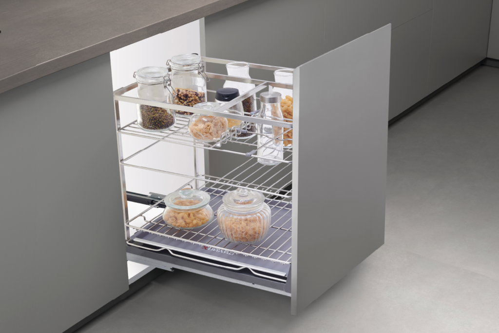 Giá đựng chai lọ gia vị nan dẹt GrandX XS.40S1 ảnh 2