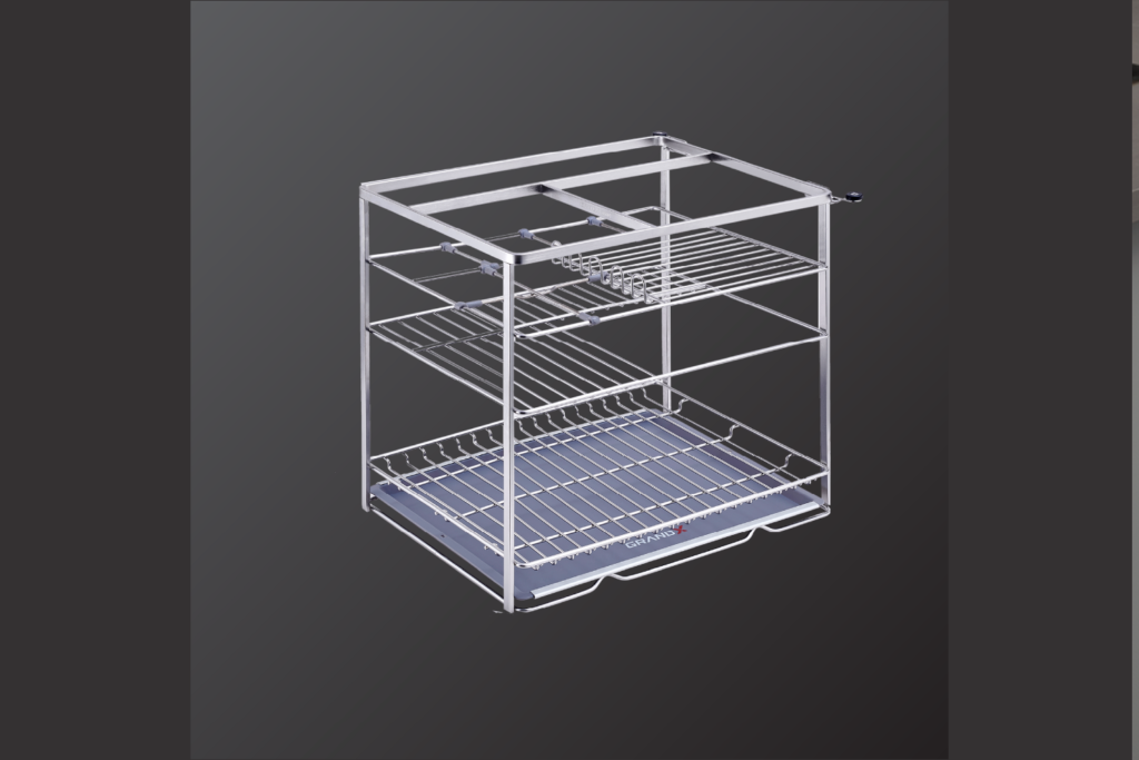 Giá đựng chai lọ gia vị nan dẹt GrandX XS.40S2