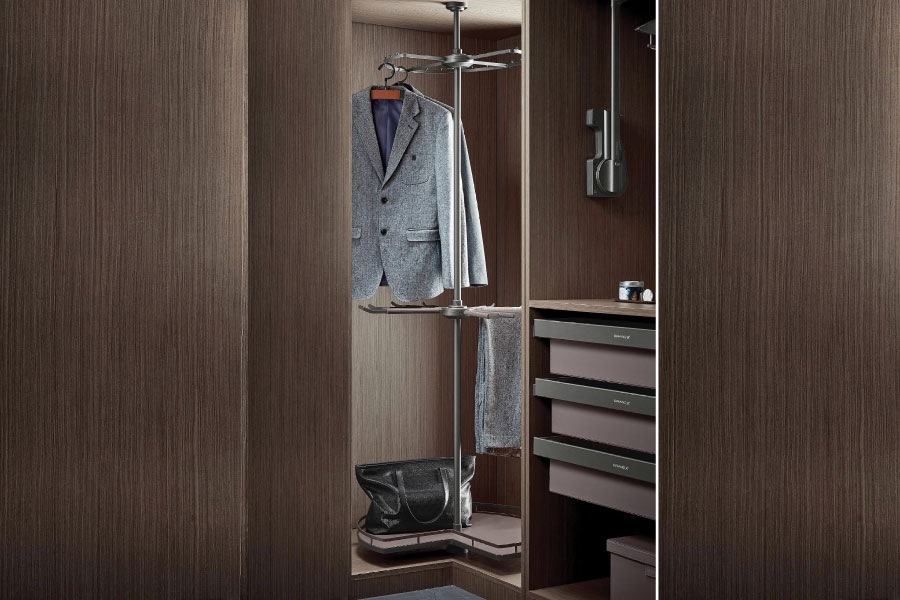 Kệ xoay góc tủ quần áo GrandX 270° 3 tầng XM.270C