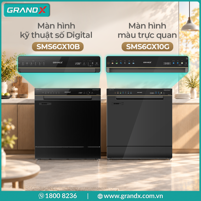 Máy rửa bát GrandX SMS6GX10B – hình 4