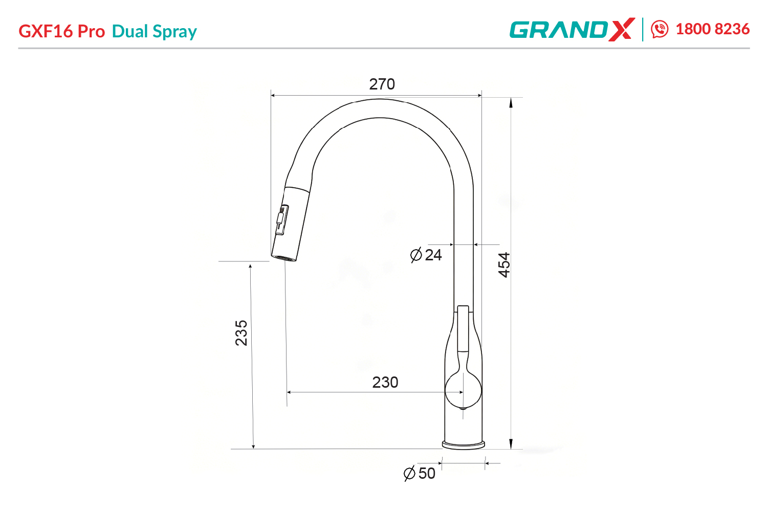 Đánh giá Vòi rửa bát GrandX GXF16Pro Dual Spray